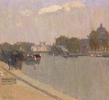 The Seine at Paris (L'Institute), n.d. Creator: Frank Edwin Scott