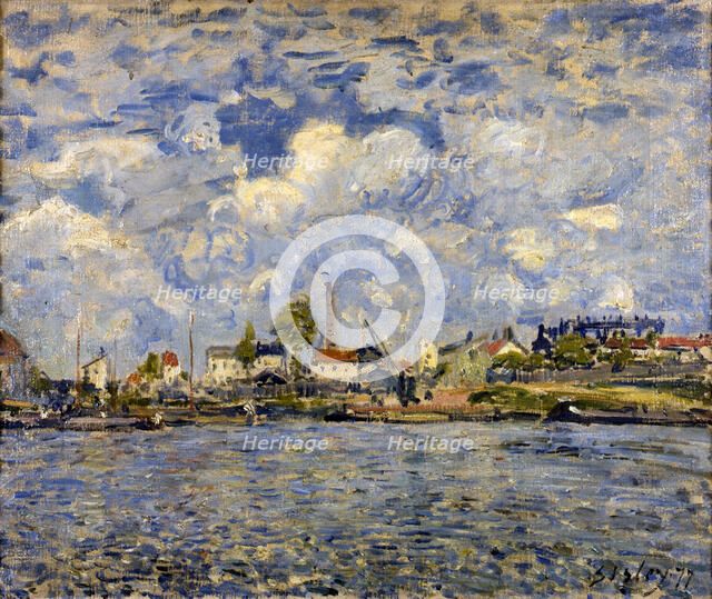 'The Seine at Point du Jour', 1877. Artist: Alfred Sisley