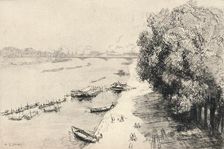 The Seine at the Pont National 1915. Artist: Auguste Lepere