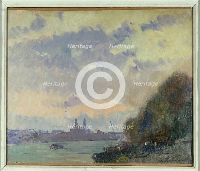 The Seine and the old Trocadéro, c1900. Creator: Albert Lebourg.