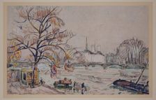 The Seine, between late 19th and early 20th century. Creator: Paul Signac