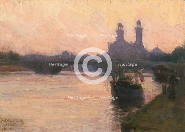The Seine, c. 1902. Creator: Henry Ossawa Tanner.