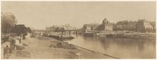 The Seine from the Pont du Carrousel Looking towards Notre Dame, 1853. Creator: Charles Marville