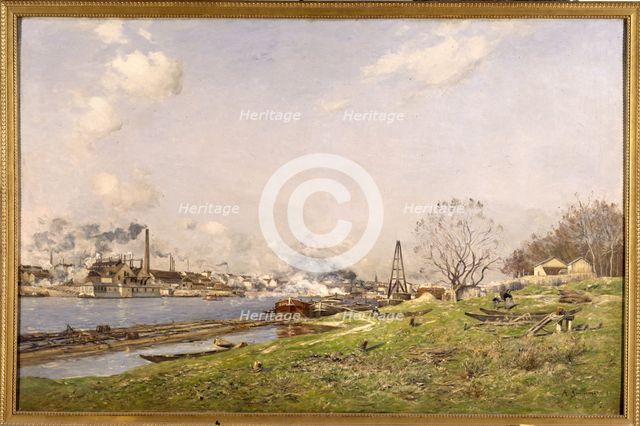 The Seine in Conflans-Charenton, 1892. Creator: Antoine Guillemet.