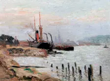The Seine River at Rohen c1898-1942. Artist: Narcisse Guilbert