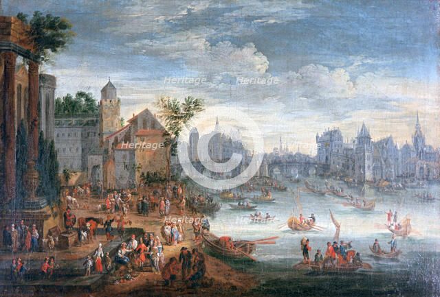 'The Seine River, Paris', 17th century. Artist: Mathieu Schoewaerdts