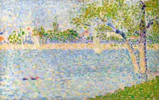 The Seine seen from La Grande Jatte, 1888. Artist: Seurat, George Pierre (1859-1891)
