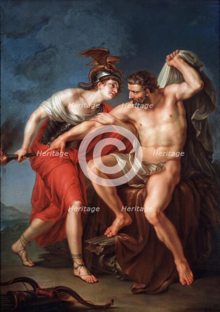 The Self-immolation of Hercules', 1782. Creator: Akimov, Ivan Akimovich (1754-1814).