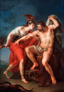 The Self-immolation of Hercules 1782. Creator: Akimov, Ivan Akimovich (1754-1814)