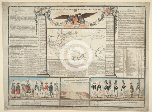 The Semenovsky Life-Guards Regiment, 1810. Artist: Anonymous master  