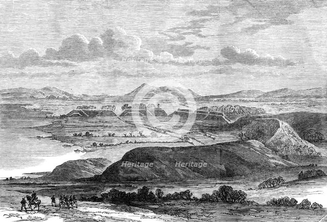 The semicircular rampart at the Dannewerk, near Bustrup, 1864. Creator: Unknown.