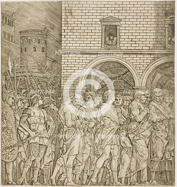 The Senators, from Triumph of Caesar, c.1495. Creator: School of Andrea Mantegna.