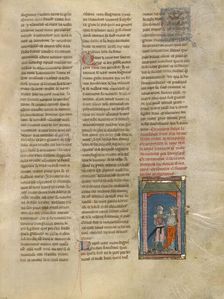 The Seneschal Keu Speaking with Iseult, about 1320-1340. Creator: Jeanne de Montbaston