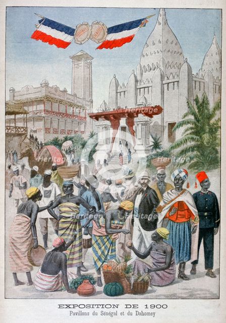 The Sengalise pavilion at the Universal Exhibition of 1900, Paris, 1900. Artist: Unknown