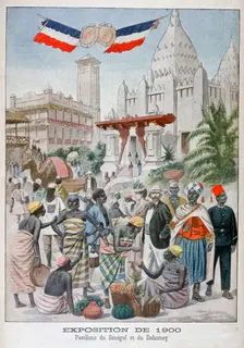 The Sengalise pavilion at the Universal Exhibition of 1900, Paris, 1900
