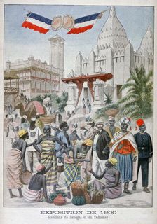 The Sengalise pavilion at the Universal Exhibition of 1900, Paris, 1900