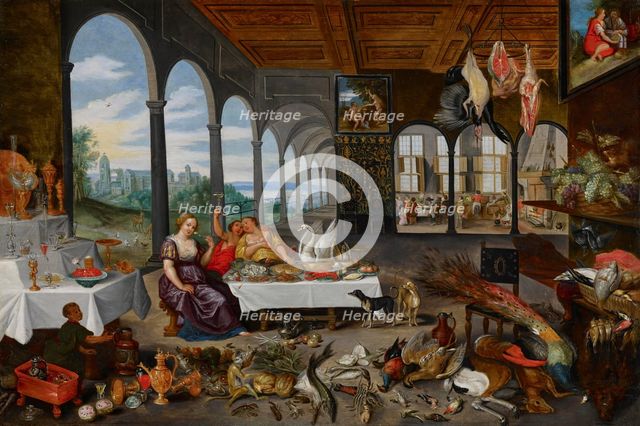 The Sense of Taste, 1618. Creator: Jan Brueghel the Younger.