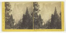 The Sentinel, 3270 feet, Yosemite Valley, Mariposa County, Cal., 1867. Creator: Carleton Emmons Watkins