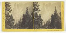 The Sentinel, 3270 feet, Yosemite Valley, Mariposa County, Cal., 1867. Creator: Carleton Emmons Watkins