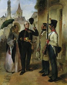 The sentry, c1840. Creator: Carl Schindler