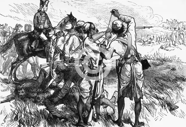 'The Sepoys at Buxar', c1891. Creator: James Grant.