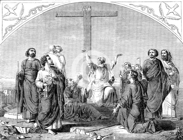 "The Separation of the Apostles" - from a picture by Charles Gleyre, 1858. Creator: Unknown.