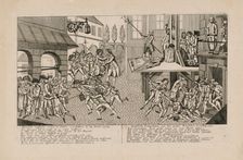 The September Massacres of 1792. The Death of Princesse de Lamballe, c. 1793. Creator: Anonymous