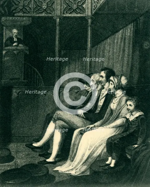 'The Sermon', 1813, (1947).  Creator: Unknown.