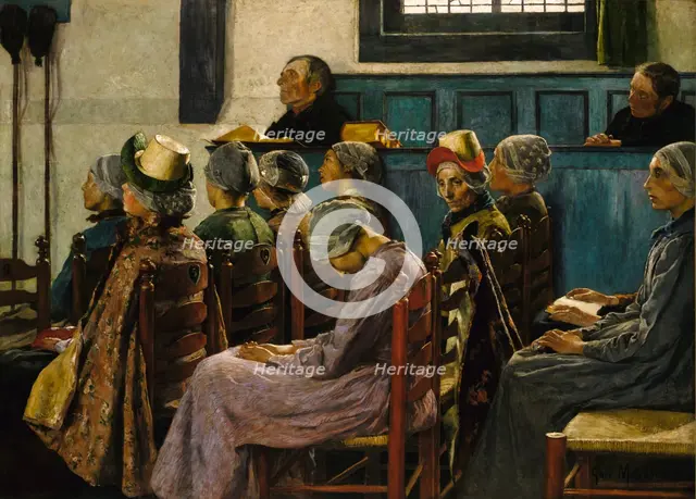 The Sermon, 1886. Creator: Gari Melchers.