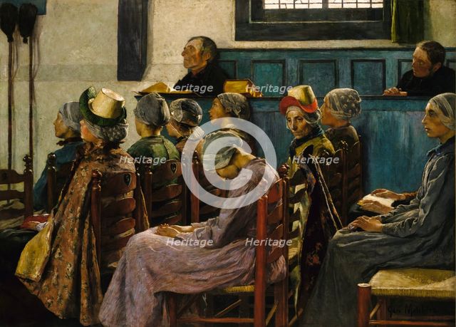 The Sermon, 1886. Creator: Gari Melchers.