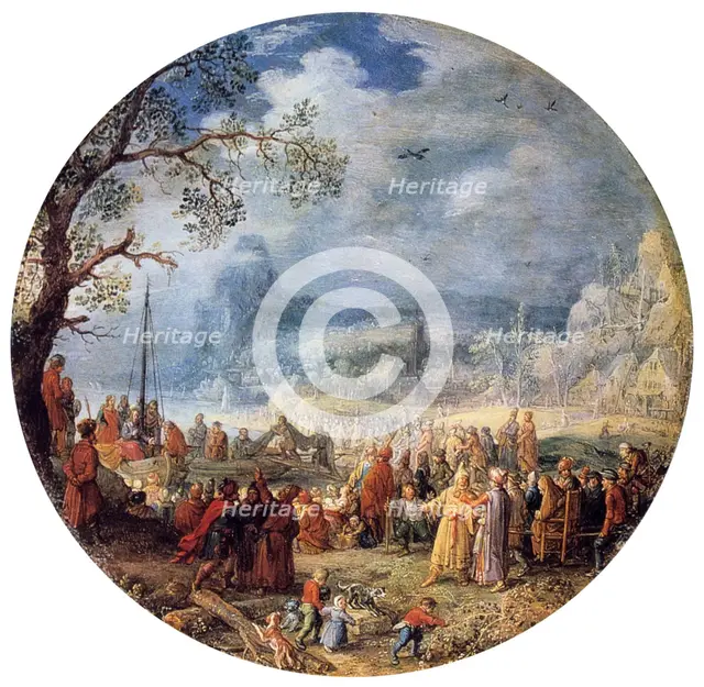 'The Sermon of Christ at the Genezareth Lake,' 1623.   Creator: David Vinckboons.