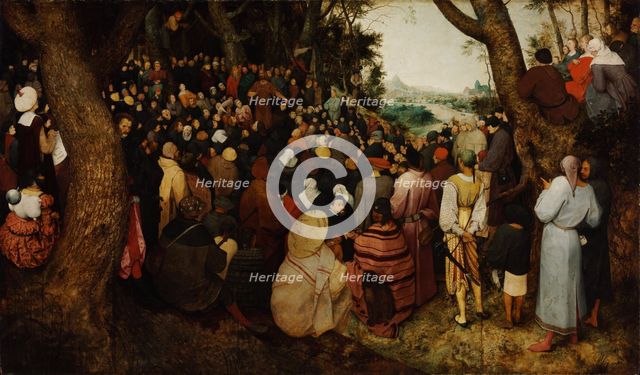 The Sermon of Saint John the Baptist. Artist: Bruegel (Brueghel), Pieter, the Elder (ca 1525-1569)