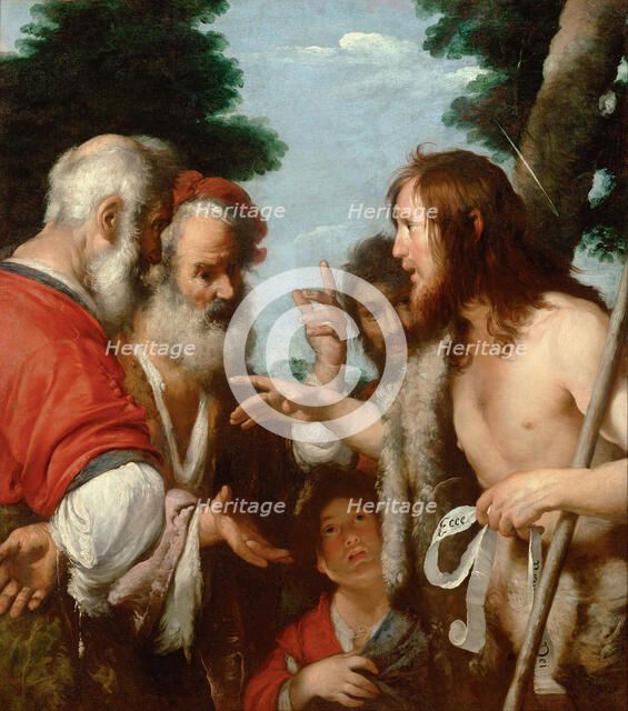 The Sermon of Saint John the Baptist, c. 1644. Artist: Strozzi, Bernardo (1581-1644)