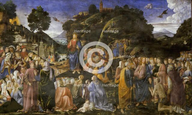 The Sermon on the Mount, 1481-1482. Creator: Rosselli, Cosimo di Lorenzo (1439-1507).