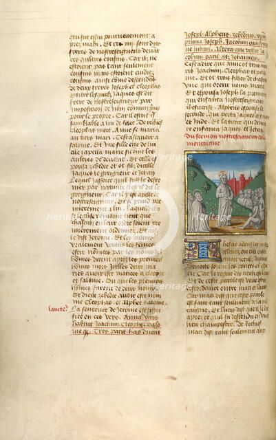 The Sermon on the Mount; Miroir Historial, about 1475. Creator: Unknown.