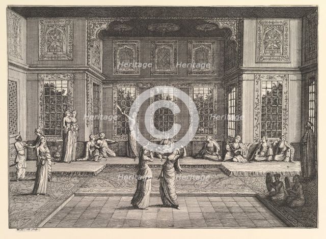 The Seraglio (Aubry de La Mottraye's "Travels throughout Europe, Asia and into Part of ..., 1723-24. Creator: William Hogarth.