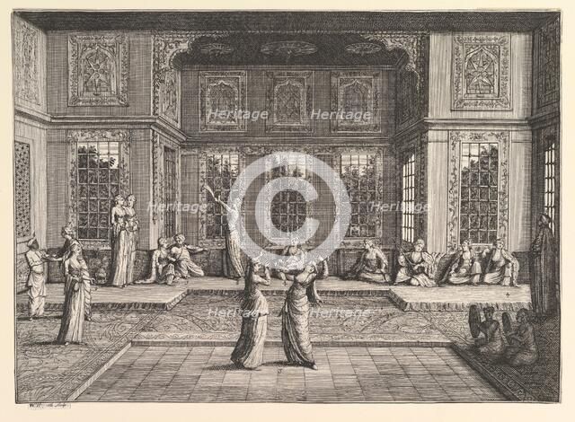 The Seraglio (Aubry de La Mottraye's "Travels throughout Europe, Asia and into Part of ..., 1723-24. Creator: William Hogarth.