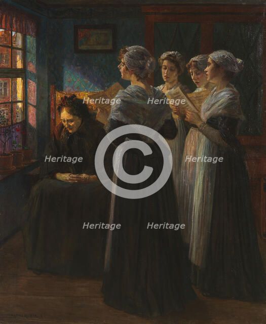 The serenade, c. 1890. Creator: Firle, Walter (1859-1929).