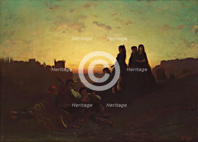 The Serenade, c1863. Creator: Doré, Gustave (1832-1883).