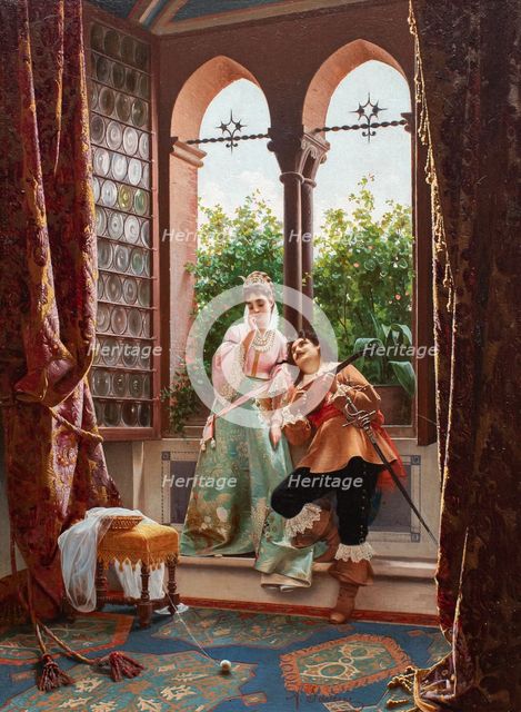 The Serenade. Creator: Savini, Alfonso (1836-1908).