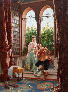 The Serenade. Creator: Savini, Alfonso (1836-1908)