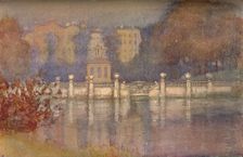 The Serpentine, Hyde Park c1911. Artist: Edward Louis Lawrenson