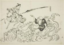 The Servant Choryo (Yakko Choryo), no. 6 from a series of 12 prints depicting..., c. 1716/35. Creator: Okumura Masanobu