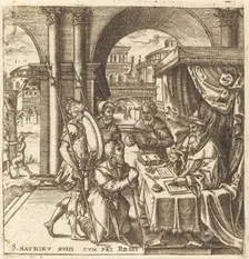 The Servant Begging for Mercy from His King, probably c. 1576/1580. Creator: Leonard Gaultier