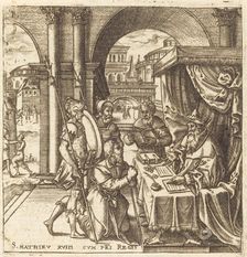 The Servant Begging for Mercy from His King, probably c. 1576/1580. Creator: Leonard Gaultier