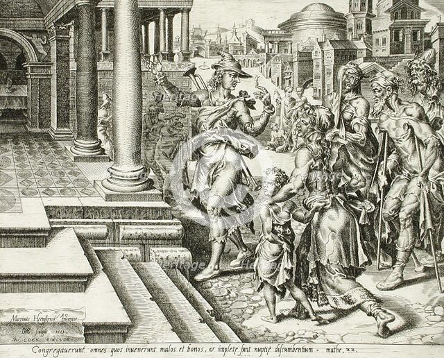 The Servant Inviting the Sick and the Poor to the Banquet, 1559. Creator: Dirck Volkertsen Coornhert.