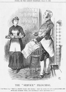 The "Service" Franchise, 1884. Creator: Joseph Swain
