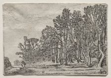 The Set of the Landscapes: Two Plank-Hedges, 1616. Creator: Willem Pietersz Buytewech (Dutch, 1591/92-1624)