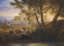 The Setting Sun, c1862. Creator: Samuel Palmer