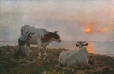 The Setting Sun c1897, (c1930). Creator: Adrian Stokes